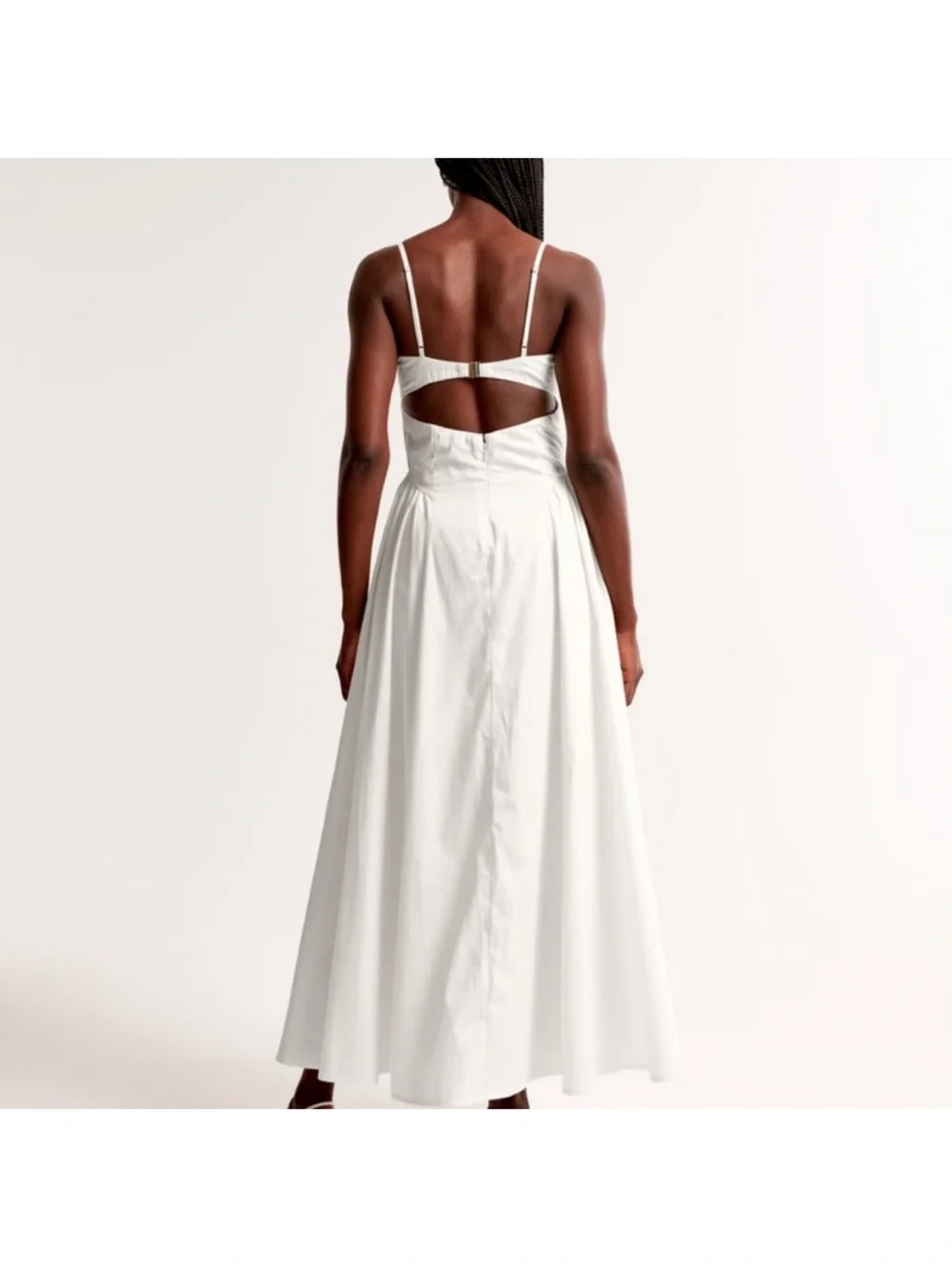 Abercrombie & Fitch Black Spaghetti-Strap Maxi Dress